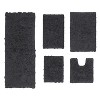 Home Weavers Bell Flower Collection 100% Cotton Tufted Bathroom Rug Set, Non-Slip Latex Bath Rug Set - 2 of 4