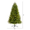 6.5ft. Fir Artificial Christmas Tree with 400 Clear Lights and 1110 Branches – Classic Holiday X-Mas Glow - 2 of 4