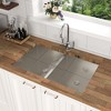 16 Gauge Stainless Steel 33x19 inch Undermount Double Bowl Kitchen Sink (60/40) with 9 Inch Deep Sink - 4 of 4