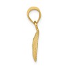 Black Bow Jewelry 14k Yellow Gold 12mm Laser Cut Sand Dollar Pendant - 2 of 4