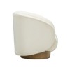 TOV Furniture Presley Velvet Swivel Accent Chair in Cream - 4 of 4