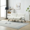 Teddy Velvet Convertible sofa couch, Folding Futon Couch Sofa Bed, with Metal Legs for Living Room, for Compact Living Space,Dorm,Apartment,Bedroom - 4 of 4