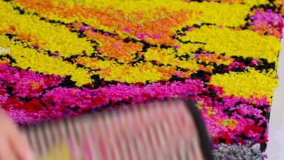 Abstract Multicolor Soft Shag Area Rug 4' x 6'