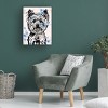 Canvas Wall Art - Dean Russo 'Straight On Yorkie' Wall Art for Living Room, Bedroom, or Office Décor by Trademark Fine Art - 18 x 24 Inches - 4 of 4
