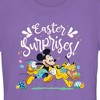 Juniors Womens Mickey & Friends Easter Surprises Mousey and Pluto T-Shirt - 2 of 4