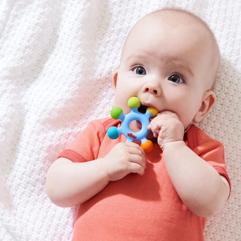 HABA Clutching Toy Color Wheel - Silicone Teether, 2 of 4