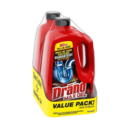 6 pack) Drano Hair Buster Gel, Commercial Line, 16 oz 