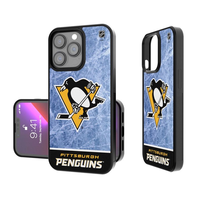 Keyscaper Pittsburgh Penguins Ice Wordmark Bump Phone Case, 1 of 7