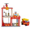 Toysters Big Fire Department Station Wooden Emergency Vehicle Playset For Boys and Girls - 2 of 3