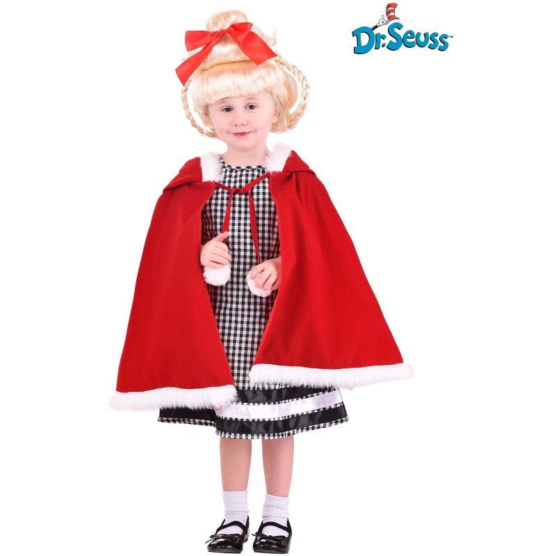 HalloweenCostumes.com Toddler Cindy Lou Who Christmas Girl Costume, 4 of 10