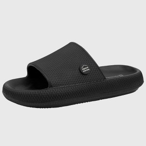 Alpine Swiss Omar Mens Slides Pillow Slippers for Men Ultra Cushioned Cloud Slides Waterproof Lightweight Sandals Quick Drying Non Slip Shower Shoes - 1 of 4