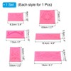 Unique Bargains Rose Silicone Polymer Clay Fondant Template for Crafts Air Dry DIY 6 Pcs - 2 of 4