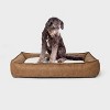Cuddler Faux Leather Bolster Dog Bed - Boots & Barkley™ - 4 of 4
