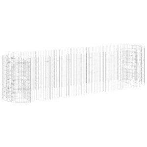 vidaXL Gabion Raised Bed Made of Durable, Galvanized Iron – Rust-Proof and Weather-Resistant – Easy to Assemble – Ideal for Garden or Patio Decor - 1 of 4