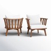 VYNXARIA Set of 2 Outdoor Acacia Wood Club Chairs - Stylish Deep Seating for Any Space - 4 of 4