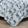 Market & Place Coastal Striped Reversible Quilt Set - 4 of 4