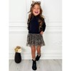 Wild & Cozy Cheetah Hooded Tutu Dress Mia Belle Girls - 4 of 4