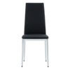 FONTOI 6PCS Dining Chairs with Metal Legs&Ergonomic Back for Dining Room, Meeting Family Dining Needs, Black, 15"*38.6"*15" - 4 of 4