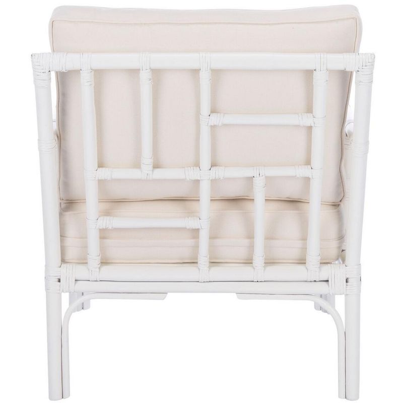 Kazumi Accent Chair W/ Cushion - White/White - Safavieh., 5 of 10