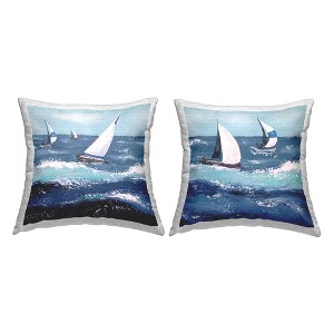 Stupell Industries Sailing Boats Ocean Waves, 18 x 18 - 1 of 3
