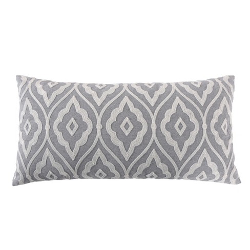 St. Claire - Embroidered Flower Decorative Pillow - Gold, Grey, White -  Levtex Home : Target