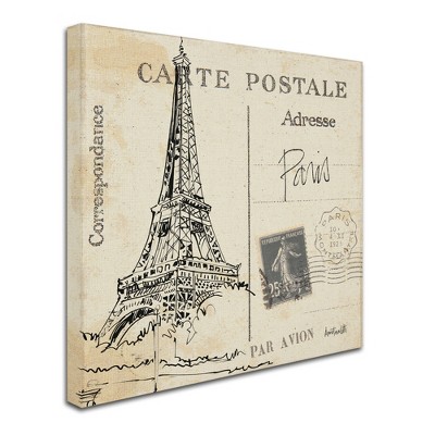 Trademark Fine Art-Anne Tavoletti 'Postcard Sketches III' Matted Framed Art