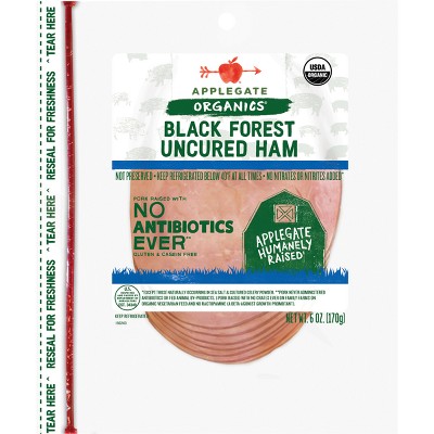 Applegate Organic Uncured Black Forest Ham - 6oz