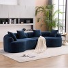Modular Sleeper Sectional Sofa,Luxurious 4-Seater with Wood Grain Chenille Fabric for Living Room - The Pop Home - 2 of 4