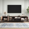 Etelifrank Wood TV Stand Media Console With 4-Cabinets - 3 of 4