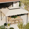 Resenkos Canopy Replacement Cover, Gazebo Canopy Top Replacement, 13.1' x 9.8' Gazebo Replacement Canopy with Double Vented Roof (TOP ONLY), White - 3 of 4