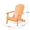 FONTOI Adirondack Chairs, Adirondack Chairs with Handles, Outdoor Backyard Chairs with Reclining Seat Back for Garden, Orange, 30.25"*34.25"*35.75" - 2 of 4