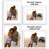 Americanflat 6x8 Picture Frame with Shatter-Resistant Glass - Use as 4x6 Frame with Mat or 6x8 Frame Without Mat - Streamline Collection - White - 4 of 4