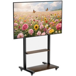 Artloge Universal Mobile TV Stand Rolling TV Cart Portable TV Stand for 40-100" LCD/LED TVs Max Loads 100KG with Lockable Wheels & 2 Tier MDF Shelves - 1 of 4