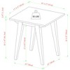 GDFStudio Tenley Modern Wood End Table with Tapered Legs - 3 of 4