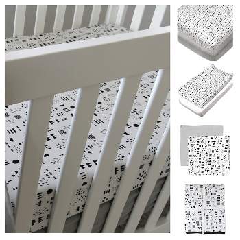 Honest Baby Organic Cotton Bedding Set - Pattern Play - 7pc