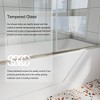 NicBex Shower Door 56-60"Wx58" H Semi-Frameless Traditional Sliding Bathtub Shower Door with 1/4" Clear Tempered Glass, Brushed Nickel - 4 of 4