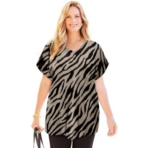 Catherines Dolman Sleeve Georgette Top - 1 of 4