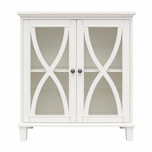 Accent cabinet store glass doors