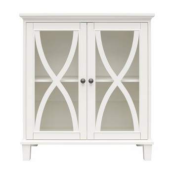 Catrin Accent Cabinet with Glass Doors - Room & Joy