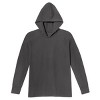 City Threads Men's Medium-Weight Long Sleeve Hooded Tee with Cuffs - 100% Cotton - USA-Made - 2 of 4
