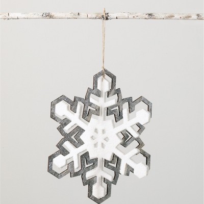 Sullivans Snowflake Ornament 17.5"H Brown