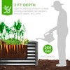 Best Choice Products 6x3x2ft Outdoor Metal Raised Garden Bed, Planter Box for Vegetables, Flowers, Herbs - image 2 of 4