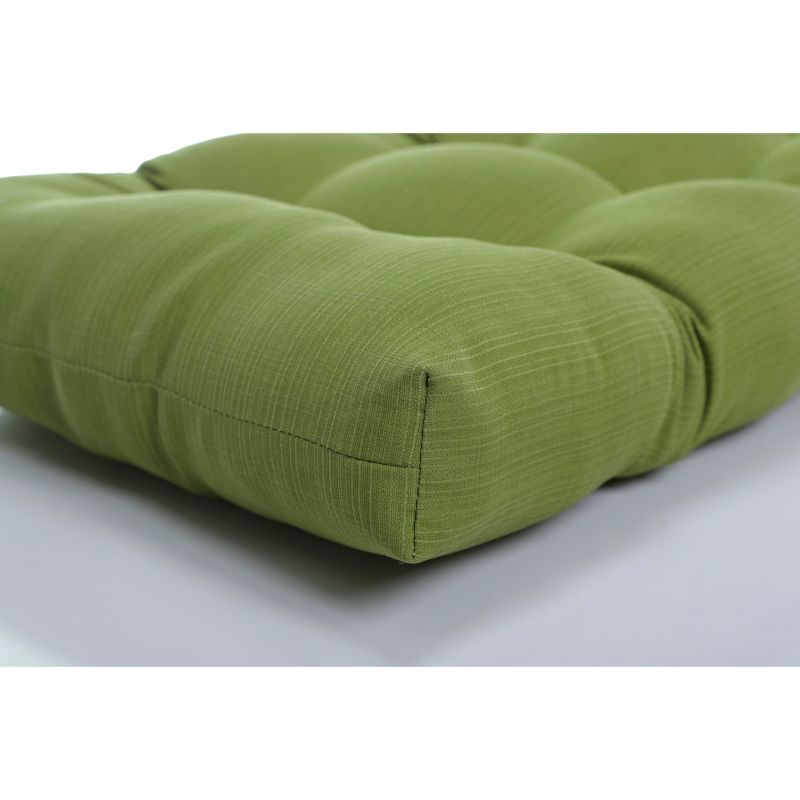Outdoor 2-Piece Wicker Seat Cushion Set - Forsyth Solid - Pillow Perfect, 3 of 6