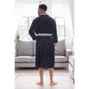 ADR Plush Fleece Men's Robe, Soft Cozy Warm Men's Bathrobe, Bath Robe - 3 of 4