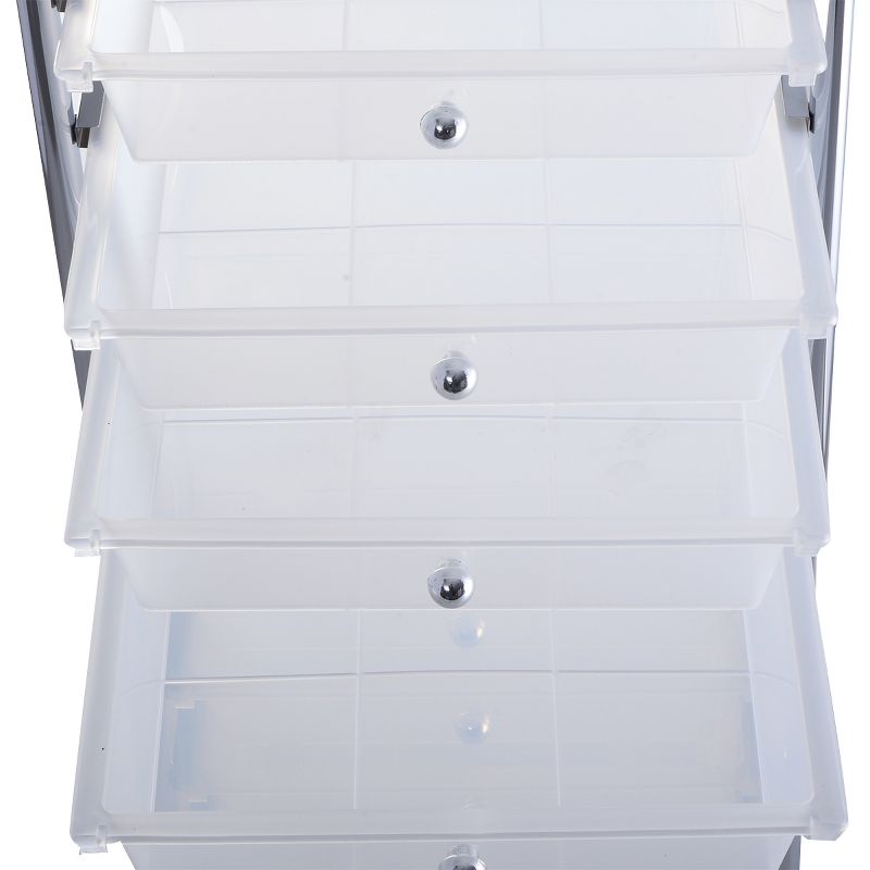 Tangkula 10 Drawer Scrapbook Paper Organizer Rolling Storage Cart for Office School, 4 of 9