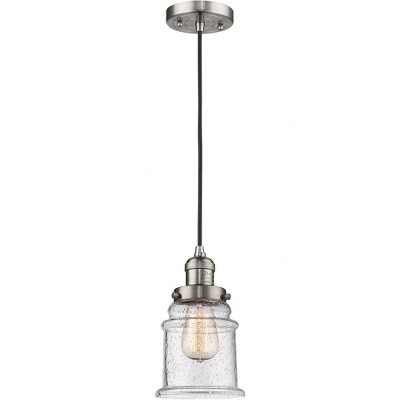Canton - 1 Light Cord Hung Mini Pendant In Industrial Style-10 Inches Tall and 6 Inches Wide