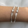 Better Jewelry, Leaf .925 Sterling Silver West Indian Bangles, 1 pair - 2 of 4