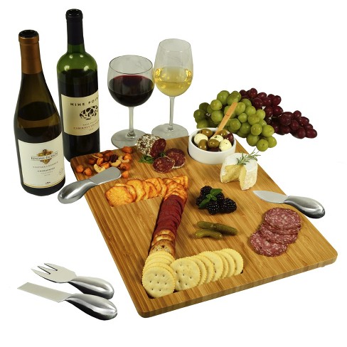 Picnic at Ascot Monogrammed Bamboo Cheese & Cracker Serving Board - Letter  'Z'