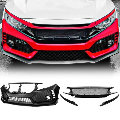 American Modified Type R Style Conversion Front Bumper With Sports ...