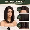 Jessie's Wig 10 Inch Straight Short Bob Lace Wigs Synthetic Hair 13*6 Lace Brown 1 Pc/Pack - 3 of 4